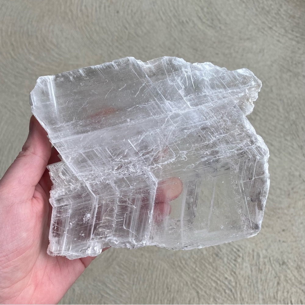 Selenite Slab Crystal Gemstone